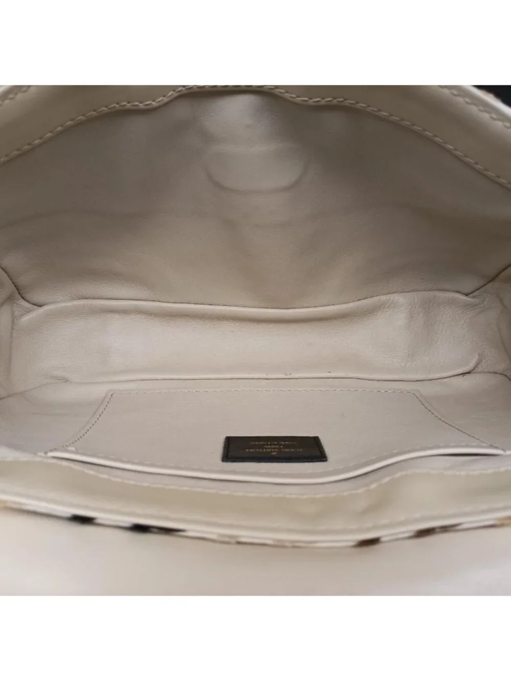 Louis Vuitton Dolly Black White Multicolor Cotton Velvet Shoulder Bag